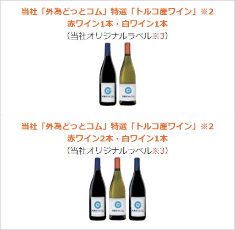 外為どっとコムのポンド/円、トルコリラ/円取引でいいものプレゼントキャンペーン
