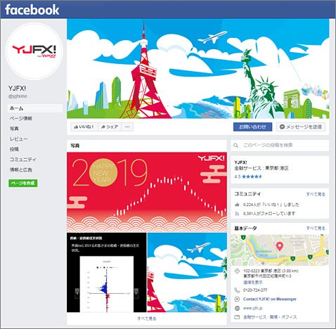 YJFX!の公式Facebookアカウント