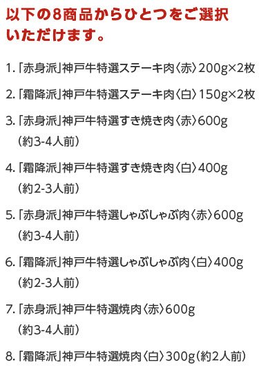 1万円相当のカタログギフト