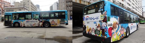 SBI FXトレードのラッピングバス