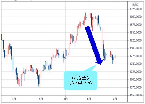 NY金先物 日足