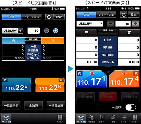 スマートフォン版スピード注文の画面デザインを一新(2017年9月28日)