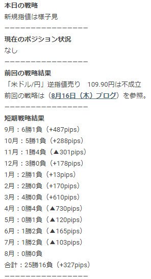 「なっとく!FXブログ」2018年8月17日(金)更新分