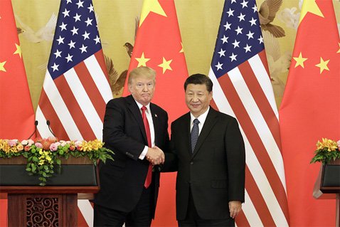 米中首脳の写真