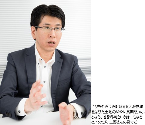 ゴジラの放つ放射能を含んだ熱線を浴びた土地の除染に長期間かかるなら、首都移転という話も…