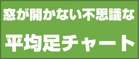 窓が開かない不思議な平均足チャート