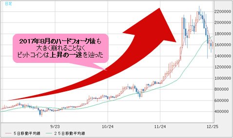 ビットコイン/円 日足