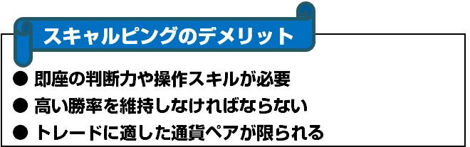 スキャルピングのデメリット