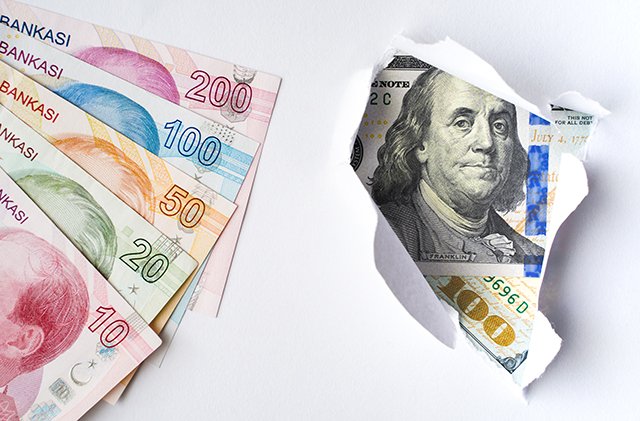 米ドルとトルコリラ