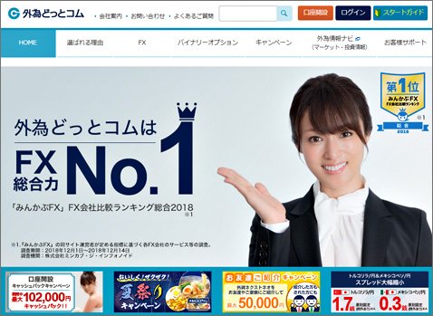 外為どっとコムの公式ウェブサイト