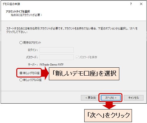ゴールデンウェイ・ジャパンのMT4デモ口座を開設(つづき)画像