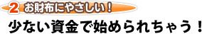 少ない資金で始められちゃう! 少ない資金で大きな利益を狙えるのデス!