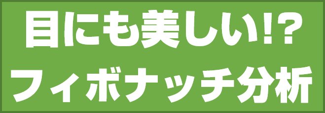 目にも美しい!?フィボナッチ分析