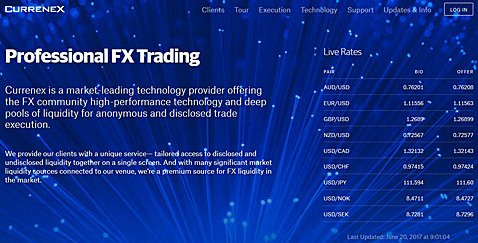 CURRENEX社の公式サイト