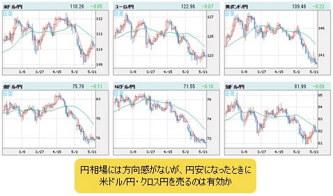 世界の通貨VS円 日足
