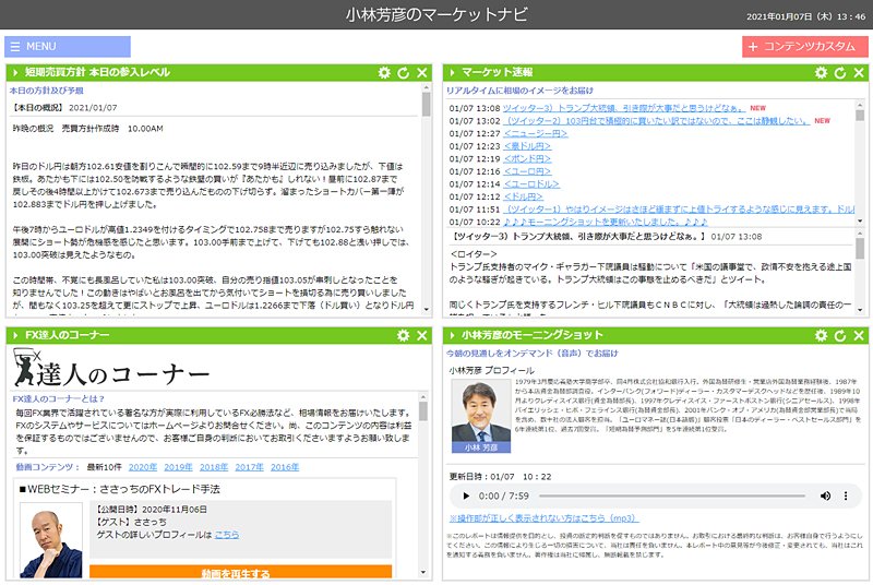「小林芳彦のマーケットナビ」