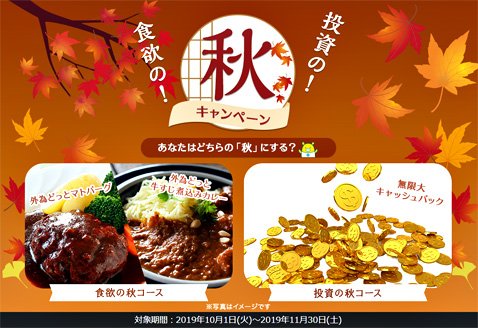 外為ドットコムの食欲の秋!投資の秋!キャンペーン