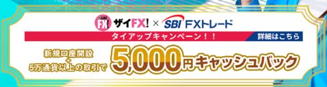 SBI FXトレード・ザイFX!限定タイアップキャンペーン