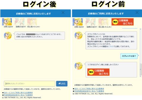 SBI FXトレードの「AIチャット」