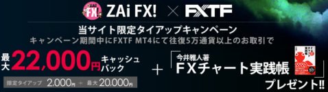 ＦＸトレード・フィナンシャル[FXTF MT4]の口座開設キャンペーン：2万2000円