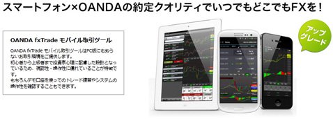 OANDA Japanのスマホ取引ツール画像