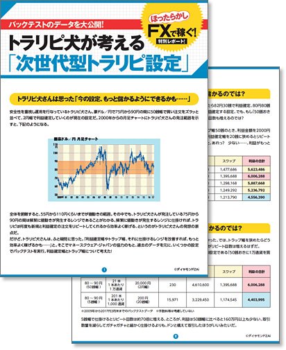 追加されたバックテストデータページの一部