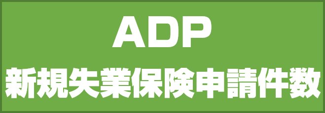 ADP全国雇用者数・新規失業保険申請件数