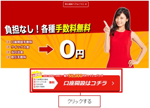 ゴールデンウェイ・ジャパン口座開設ページ