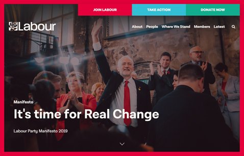 労働党の公式サイト
