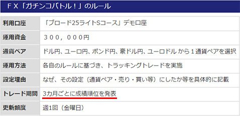 ガチンコバトルのルール