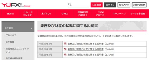 YJFX!の公式ウェブサイト
