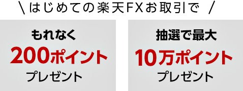 はじめての楽天FXデビューキャンペーンのポイントバックは2段階