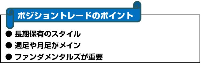 ポジショントレードのポイント