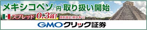 GMOクリック証券のメキシコペソスプレッド
