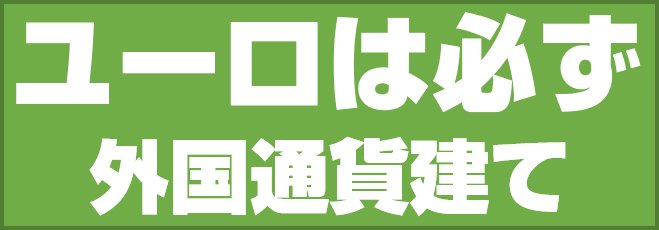 ユーロは必ず外国通貨建て