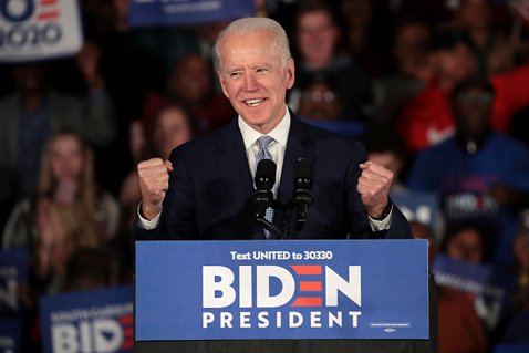 ジョー・バイデン民主党大統領候補の写真