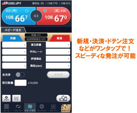 スマホアプリ「スピード注文」