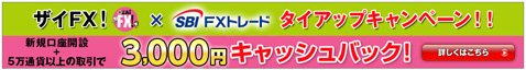 SBI FXトレード・ザイFX!限定タイアップキャンペーン
