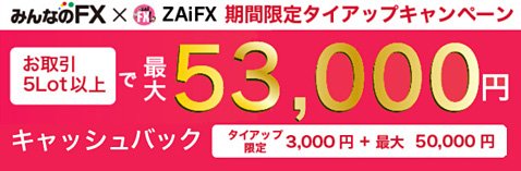 トレイダーズ証券のザイFX!限定タイアップキャンペーン