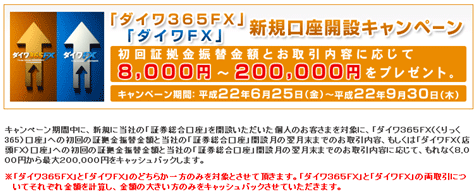 大和証券が新規口座開設キャンペーン 入金 取引で最大万円キャッシュバック ザイスポfx ザイfx