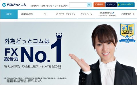 外為どっとコムの公式ウェブサイト