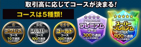 ヒロセ通商「福袋キャンペーン」コース一覧