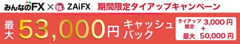 みんなのFXのザイFX!限定タイアップキャンペーン