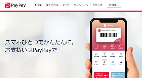 PayPayの公式サイト